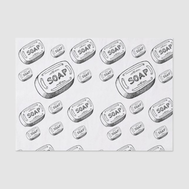 Decorative tissue paper soap bathroom (Front)