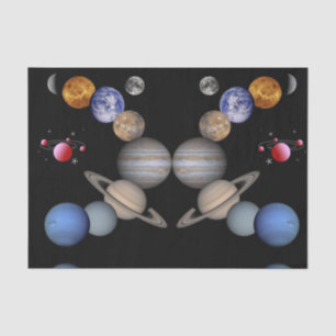 Decorative tissue paper space universe