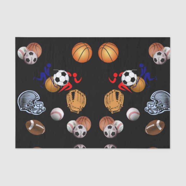 Decorative tissue paper sports (Front)