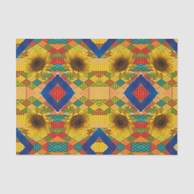 Decorative tissue paper Sunflower (Front)