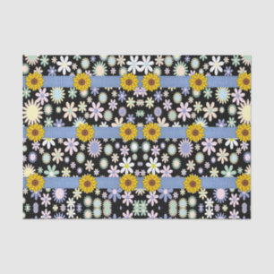 Decorative tissue paper sunflowers