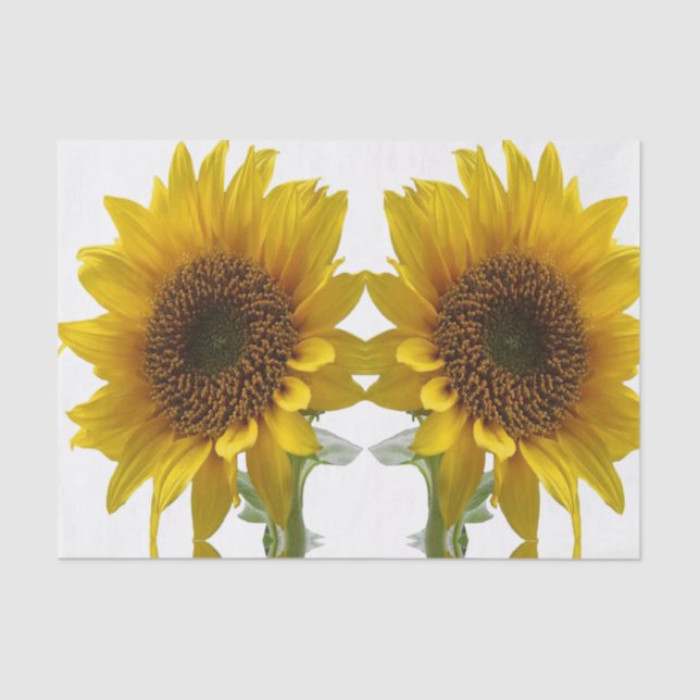 Decorative tissue paper sunflowers (Front)