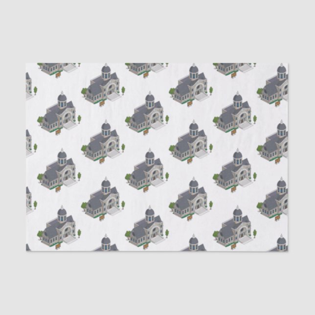 Decorative Tissue Paper Temple (Front)