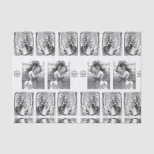 Decorative tissue paper vintage photos