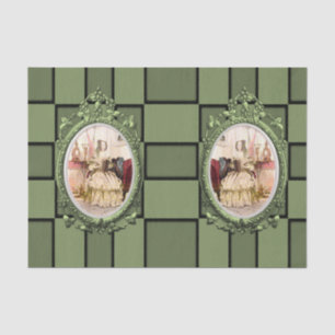 Decorative tissue paper vintage photos