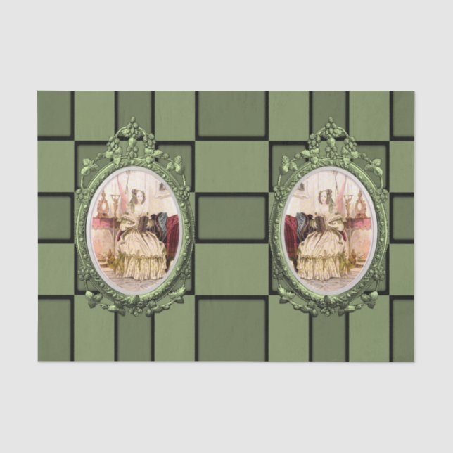 Decorative tissue paper vintage photos (Front)