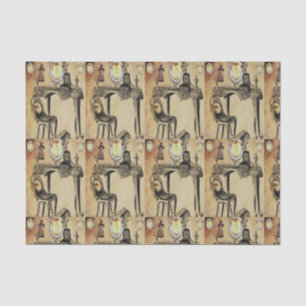 Decorative tissue paper vintage photos