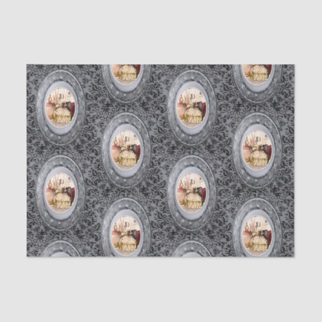 Decorative tissue paper vintage photos (Front)