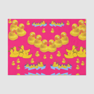 Decorative tissue paper yellow ducks