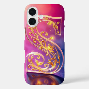 Decorative Transparent Letter S iPhone 16 Case