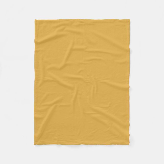 Decorative Trend Colour Yellow Brown Template Chic Fleece Blanket (Front)