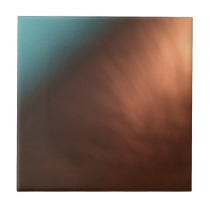 Decorative Turquoise And Copper Brown Tile