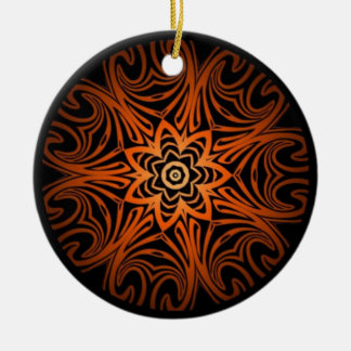 Decorative Two Tone kaleidoscope Ceramic Tree Decoration