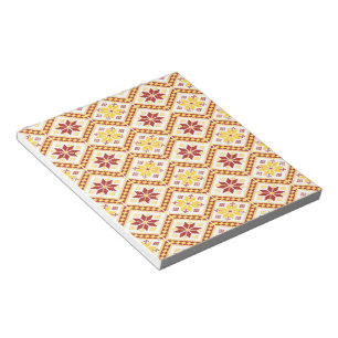 Decorative Ukrainian cross stitch Notepad