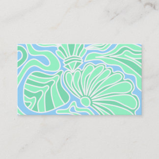 Decorative Underwater Themed Design. Business Card