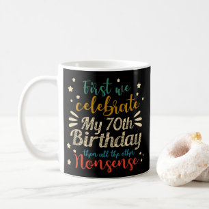 decorative vintage awesome 70th birthday coffee mug