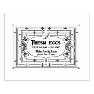 Decorative Vintage   Egg Carton Stamp