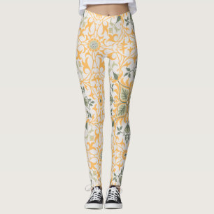 Decorative Vintage Floral Vines Leggings