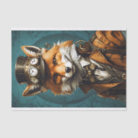 Decorative Vintage Steampunk Fox