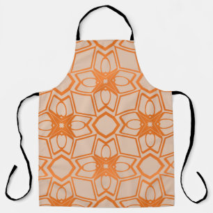 Decorative vintage style seamless geometric patter apron