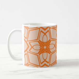 Decorative vintage style seamless geometric patter coffee mug