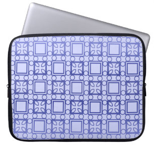 Decorative vintage style seamless geometric patter laptop sleeve