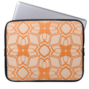 Decorative vintage style seamless geometric patter laptop sleeve