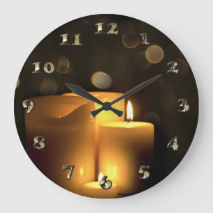 Decorative Votive Candles Large Clock