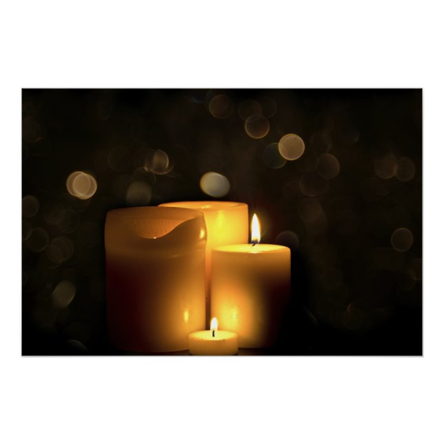 Decorative Votive Candles Poster (Front)