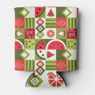 Decorative Watermelon Elements Art Print Can Cooler