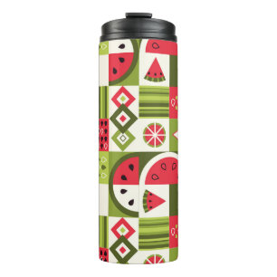 Decorative Watermelon Elements Art Print Thermal Tumbler