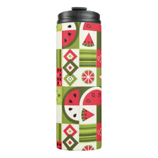 Decorative Watermelon Elements Art Print Thermal Tumbler