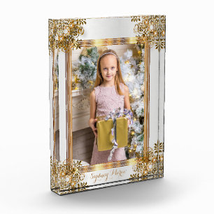 Decorative White & Gold Ornate - DIY Photo Block
