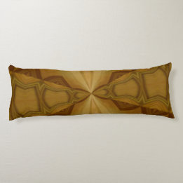 Decorative wood pattern body cushion
