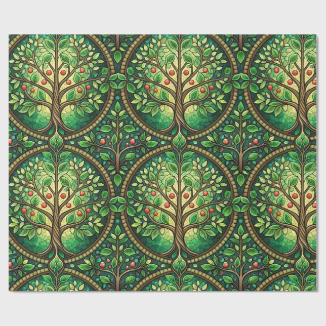 Decorative wrapping paper with a repeating  (Flat)