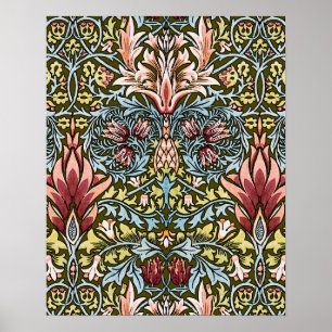 Decorator Floral Wallpaper Pattern Vintage Chic Poster