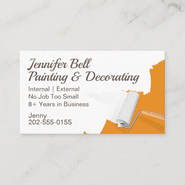 Decorator Painter Business Card (Front)