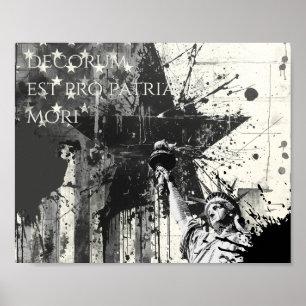 Decorum Est Pro Patria Mori Patriotic Liberty Art Poster