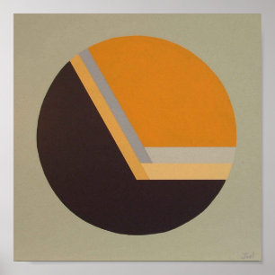 DecoSphere print (10"x10" tangerine)