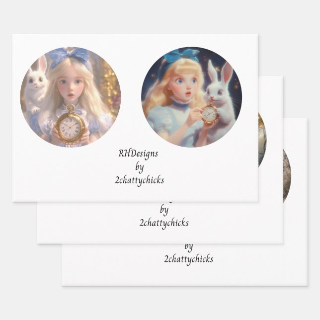 Decoupage 12inch Rounds Fantasyland Wonderland  Wrapping Paper Sheet (Set)