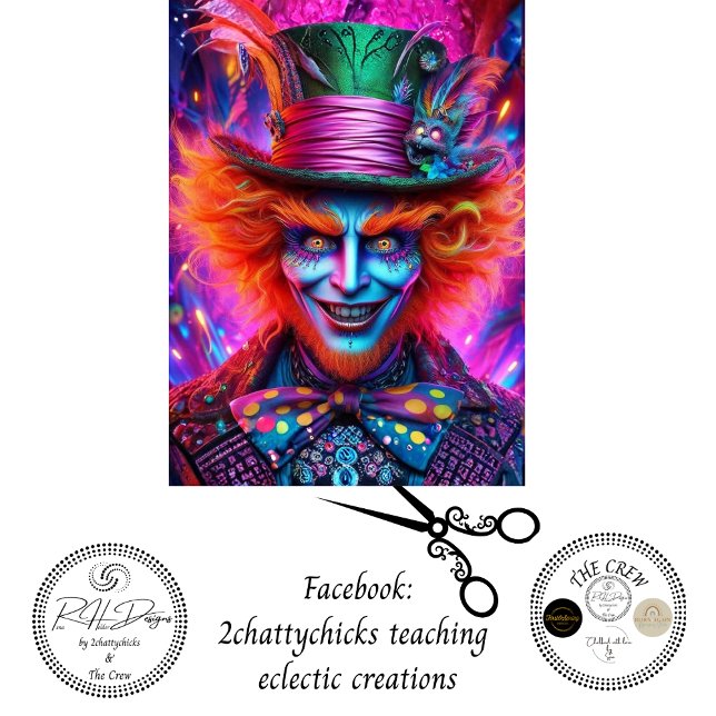 Decoupage Abraham L. Tea Time Trickster Portrait Tissue Paper (Creator Uploaded)