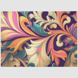 Decoupage Abstract Intricate Swirling Palette Tissue Paper