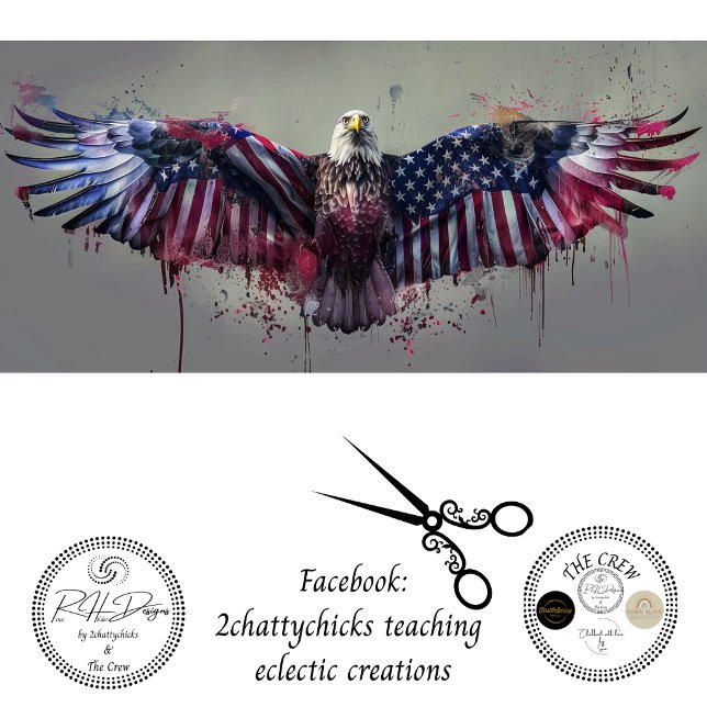 Decoupage American Eagle Patriotic Design  Tissue Paper (Creator Uploaded)