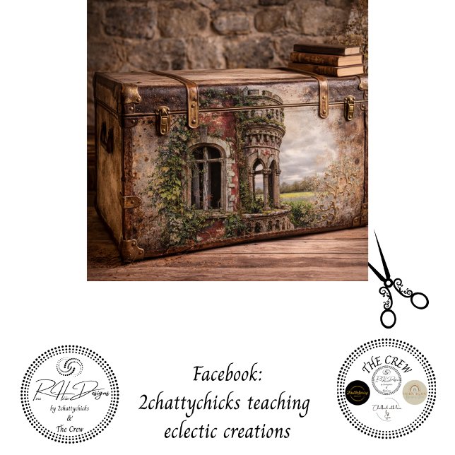 Decoupage Ancient Irish Castle Overgrown Ivy  Tissue Paper (Creator Uploaded)