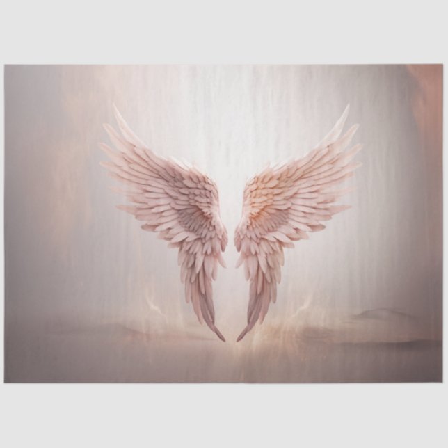 Decoupage Angel Wings Dancing in Heaven Easter  Tissue Paper (Front)