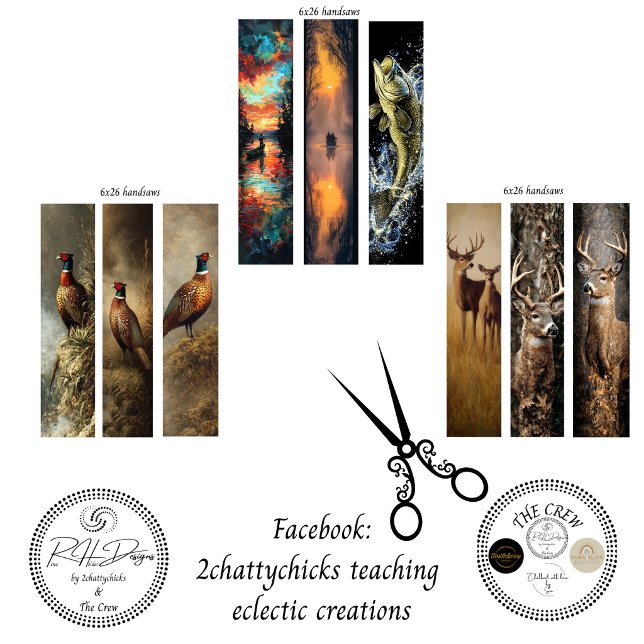 Decoupage Antique Handsaws Wildlife Art  Wrapping Paper Sheet (Creator Uploaded)