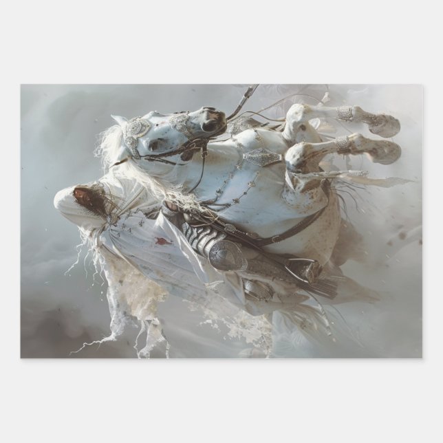 Decoupage Apocalypse Dachshund Highland Cow  Wrapping Paper Sheet (Front 3)