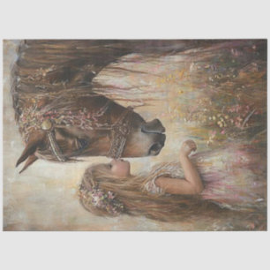 Decoupage Arabian Horse Karis Fortune & Ella Tissue Paper