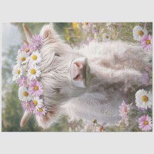 Decoupage Baby Highland Floral Pink Meadow  Tissue Paper