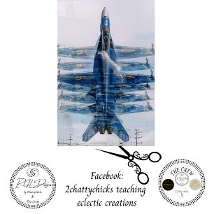 Decoupage Blue Angels Jet Motion Photo  Tissue Paper
